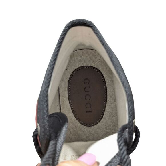 GUCCI Interlocking G High 'Black' Sneaker Size M7.5/W9.5 - Picture 10 of 11